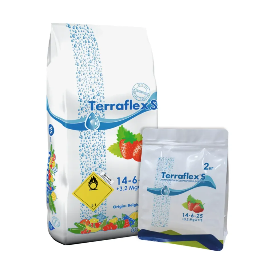 Terraflex S 14-6-25 + 3,2MgO + ТЕ — Водорозчинні добрива, Лібра Агро